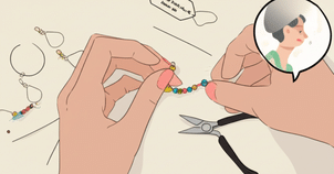 手作りアクセサリー 挨拶